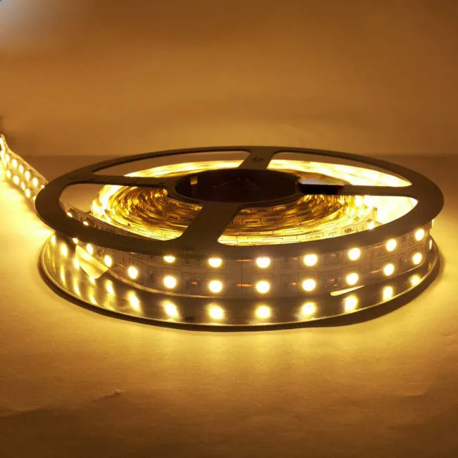 5 м 600led полосы света светодиодные лампы SMD 5050 120 led/M полосы лампы двухрядные гибкие лампы не водонепроницаемая лента RGB Крытый Декор