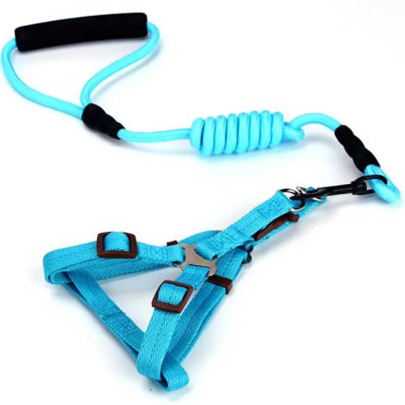 Adjustable Breathable Soft Colorful Dog Collar High Quality Non-toxic Nylon Mesh Harness Two-piece Set 20E | Дом и сад