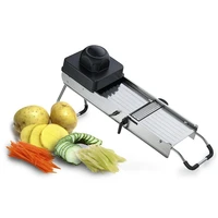 2017 adjustable mandoline professional vegetable slicer grater fruit cutter with 5 interchangeable blades kitchen accessories