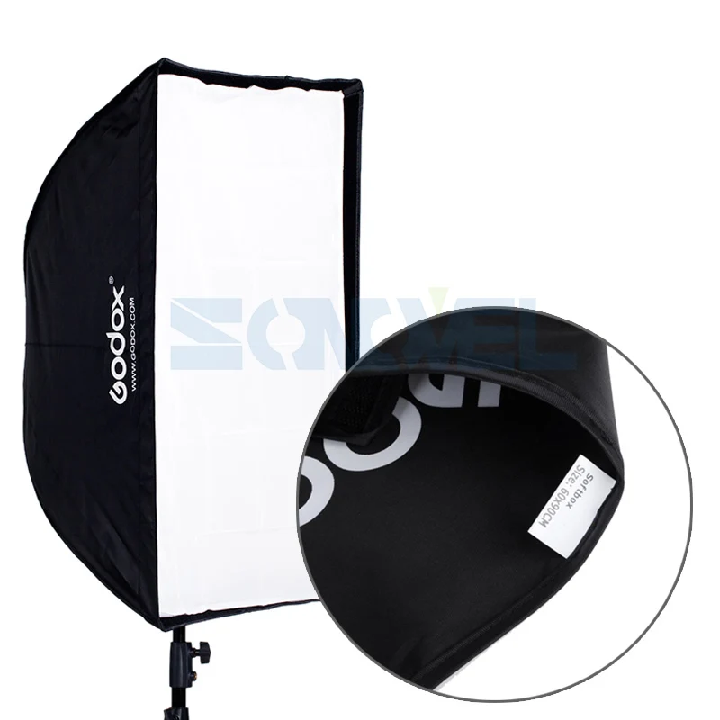 GODOX 50x70 см/50*70 см/20*27 дюймов портативный квадратный софтбокс фото зонт отражатель