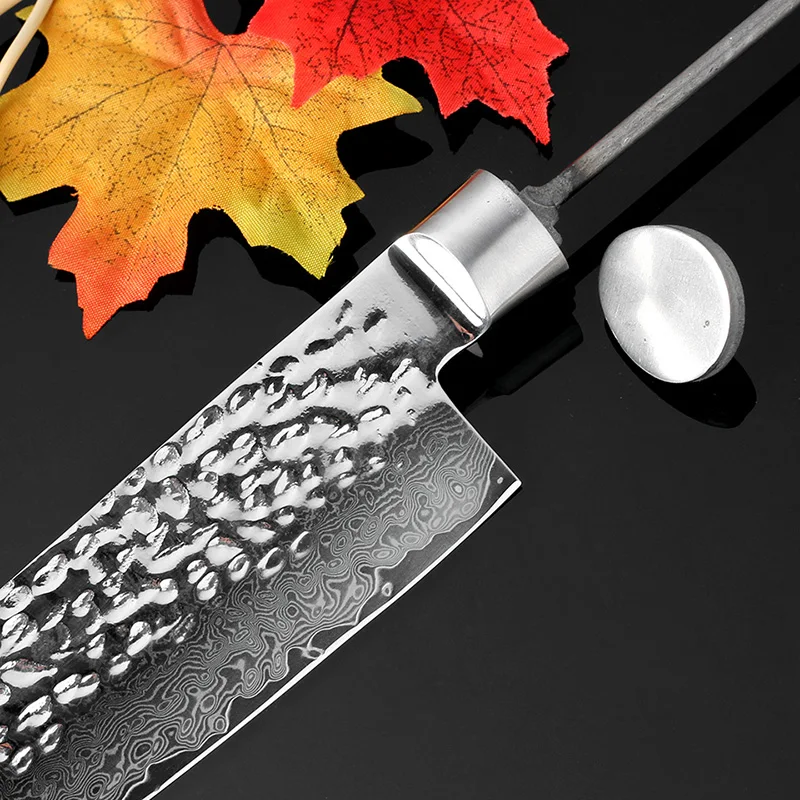 

XITUO NEW 8" Inch Damascus Kitchen Knife Blanks DIY 67 Layer Japan VG10 Damascus Steel Chef Knife Forged Handmade Material tools