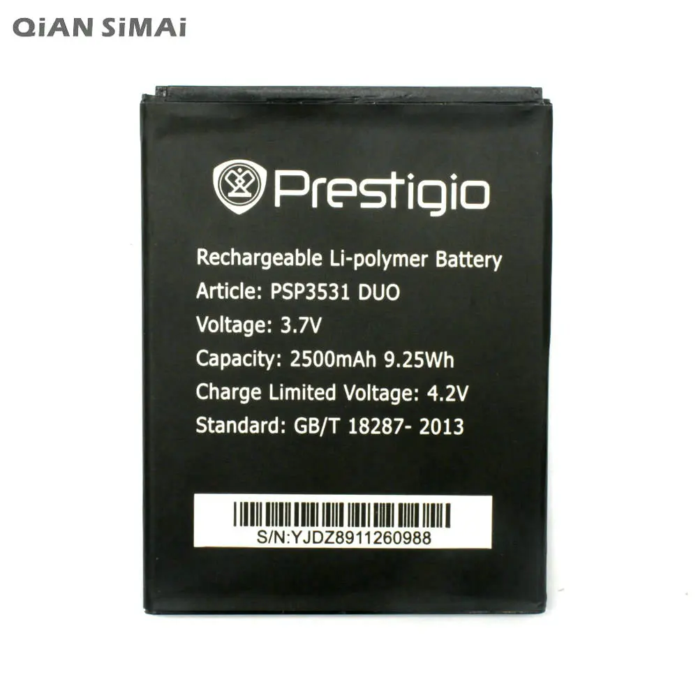 Новый литий ионный аккумулятор PSP3530 2500 мАч для Prestigio DUO Muze D3 3531 Duo E3 PSP3532DUO A7 PSP7530|battery