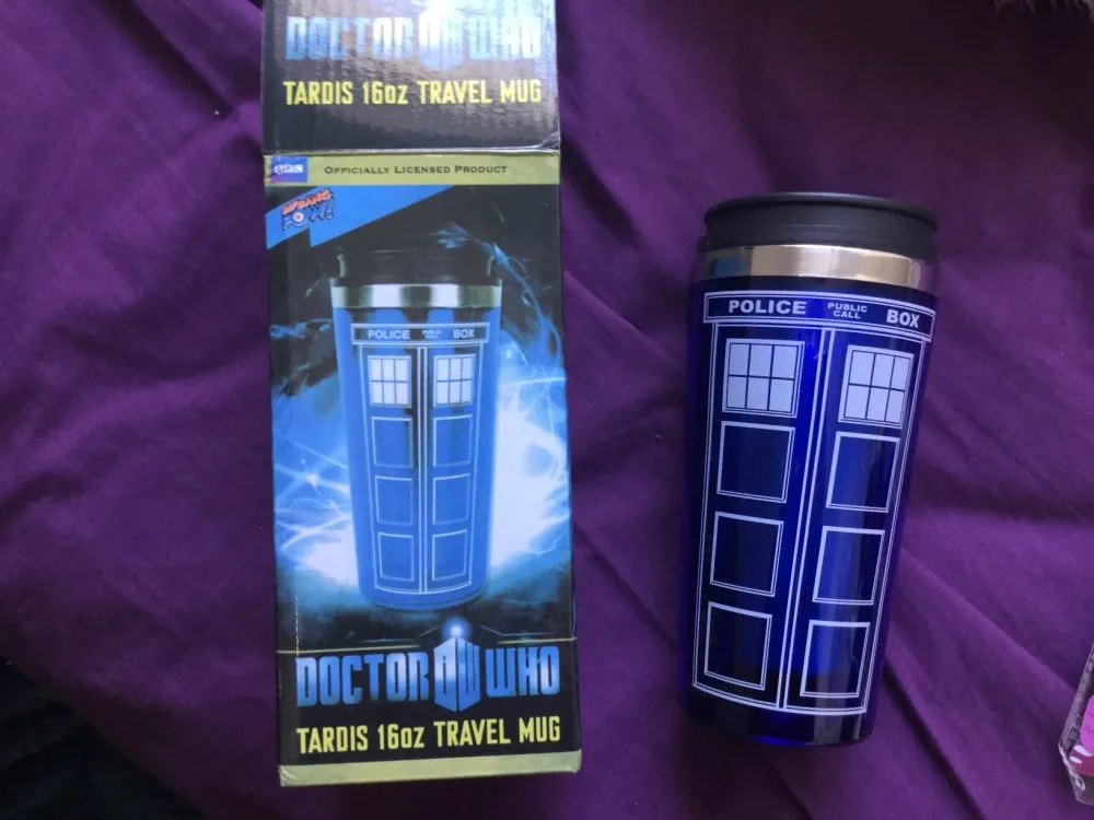 

Doctor Dr. Who Tardis Coffee Bottle With Lid Coffee Cup Stainless Steel Thermos Interior Bottles 450ml Creative Gifts Fast Post