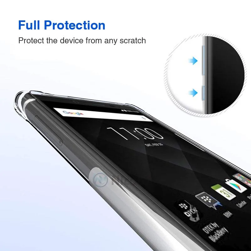 ТПУ Силиконовый противоударный чехол для Blackberry Key2 LE Ультратонкий Прозрачный чехол-накладка для Blackberry Evolve X Keyone