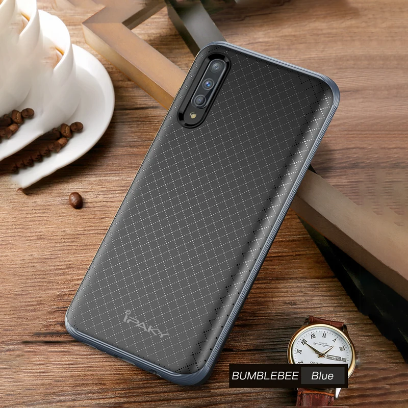 Для samsung A50 A70 A30 Чехол iPaky оригинальная рамка+ силиконовая задняя крышка чехол для мобильного телефона для Galaxy A10 A20 прочная Броня