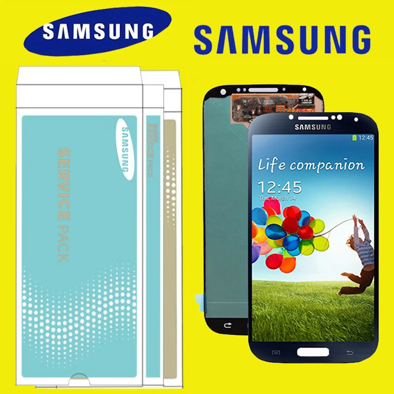 Оригинальный 5 0 ''для SAMSUNG Galaxy S4 ЖК дисплей с рамой GT i9505 i9500 i337 сенсорный экран