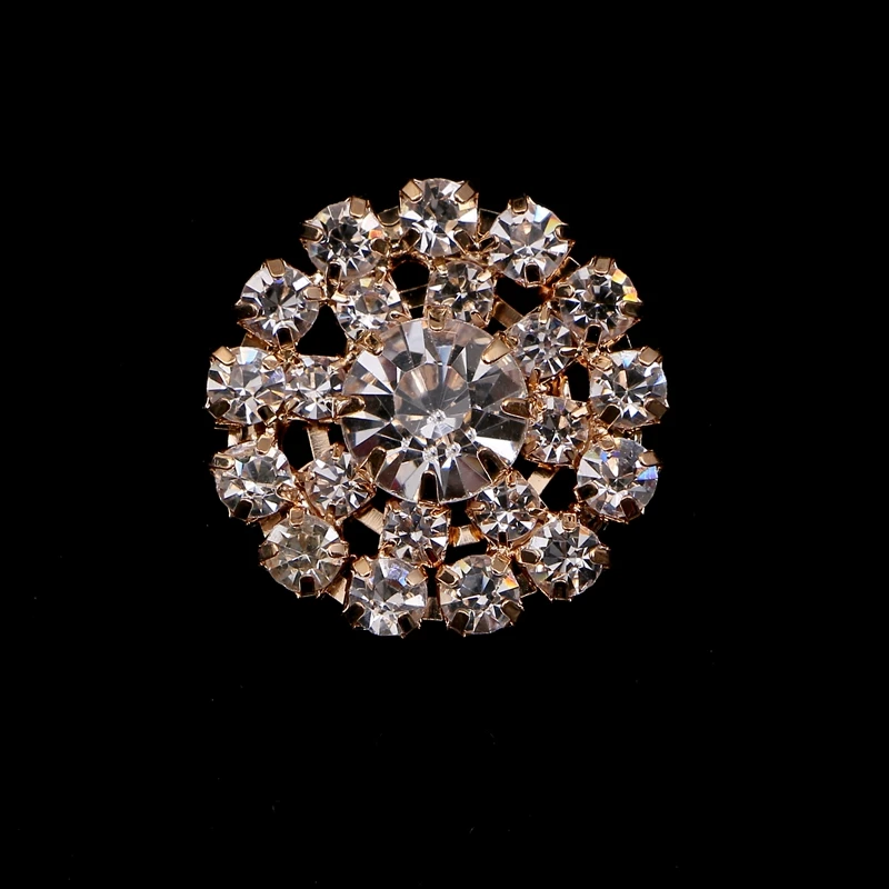 2018 настоящая упаковка 100 шт. металлические стразы пуговица с жемчужным цветком