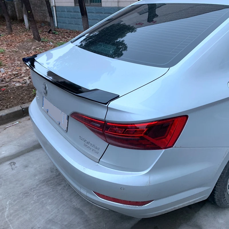 Desogn для Volkswagen Sagitar Jetta2019 багажник спойлер ABS пластик черный автомобиль заднее украшение в виде хвостового крыла