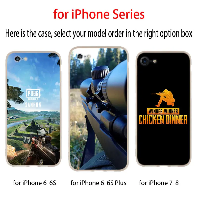 Черный силиконовый мягкий чехол PUBG для телефона iPhone 13 12 11 Pro X XS Max XR 8 7 6 Plus SE 2020 |