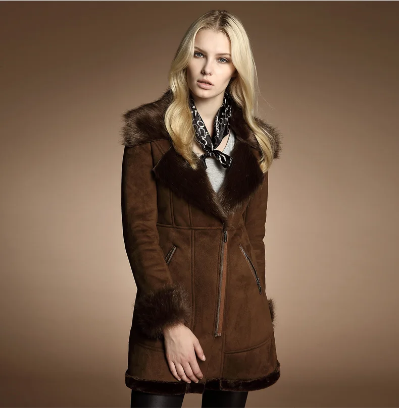 Большая распродажа зимнее Композитное женское меховое пальто Европа более толстый тонкий теплый мех один Теплый Имитация замши длинное пальто wq2322