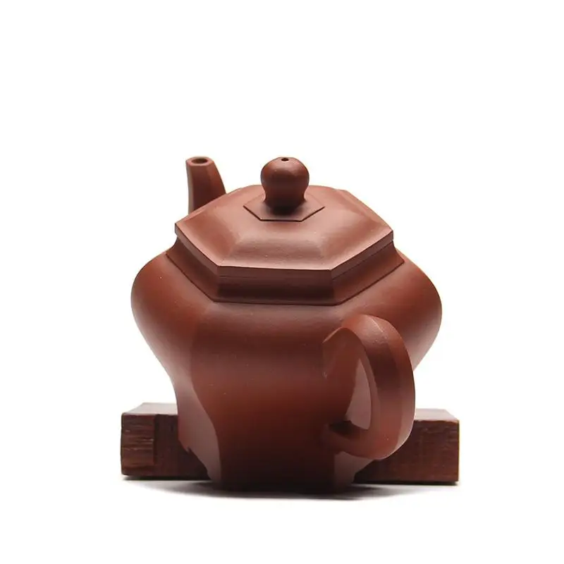 Yixing чайник ручной работы шестиугольные фонари горшок Цин цемент чайный сервиз