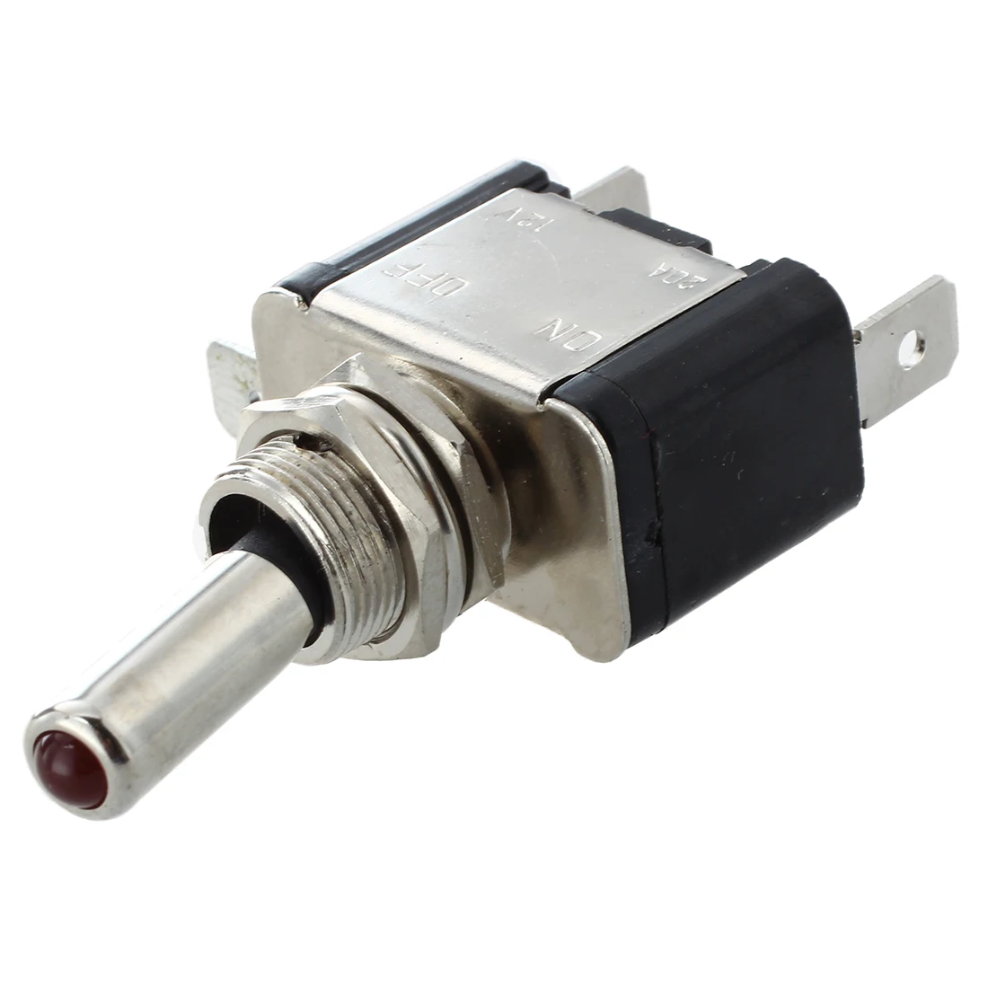 10 x обратный кулисный переключатель SPST рычаг с красным LED авто автомобиль