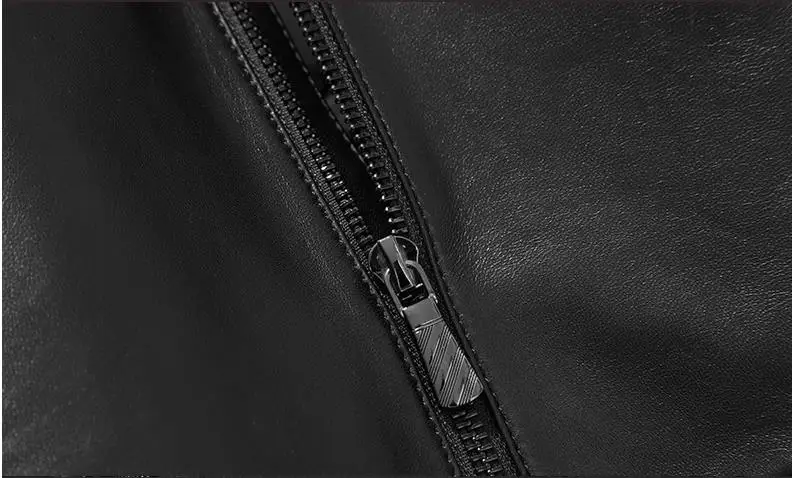 BATMO Новое поступление зимняя высококачественная мужская куртка из овчины и меха норки с воротником из белого утиного пуха, Мужской плащ из натуральной кожи