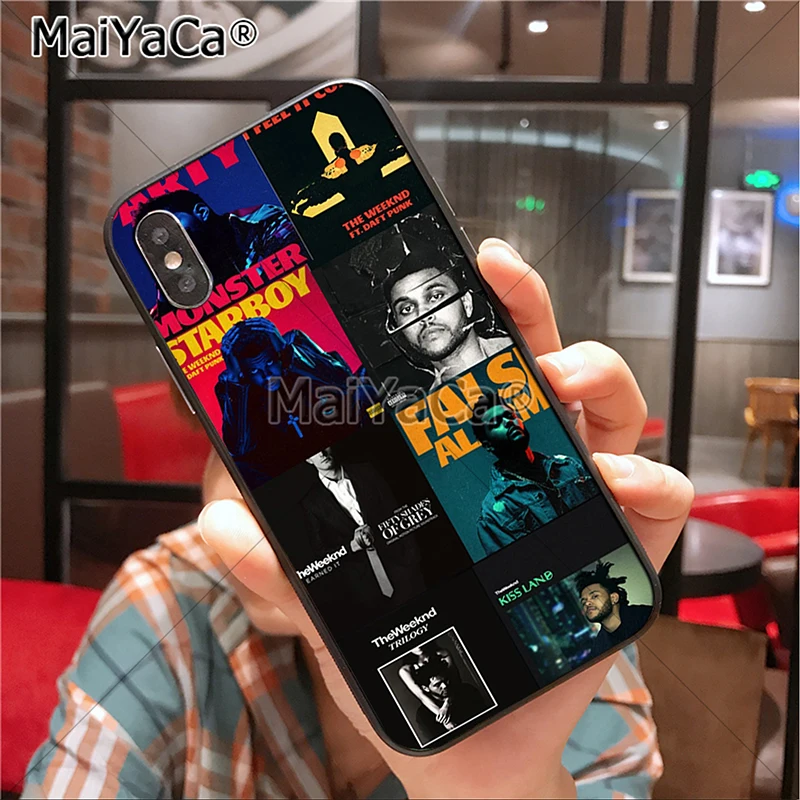 Защитный чехол для телефона MaiYaCa Weeknd Singer с принтом для iphone 11 Pro X 6 6s 7 7plus 8 8Plus 5 5S чехол