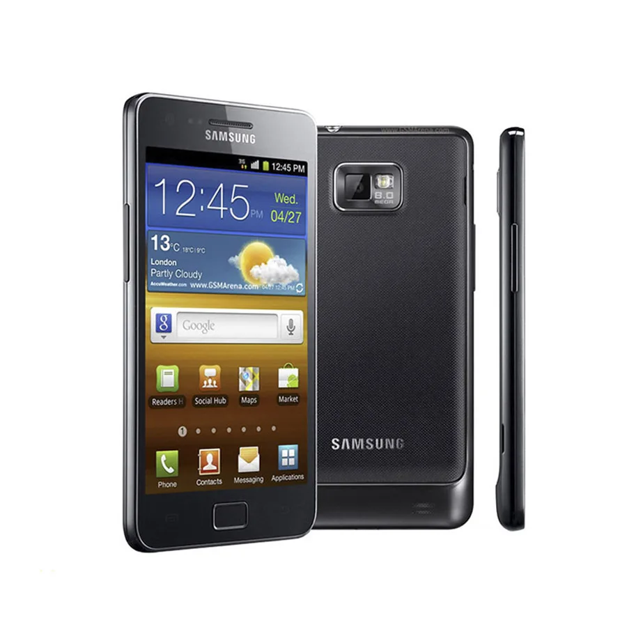 Открыл samsung GALAXY S2 I9100 Android 2 3 Wi Fi gps 8.0MP основной камеры 4 ''refurbished сотовом