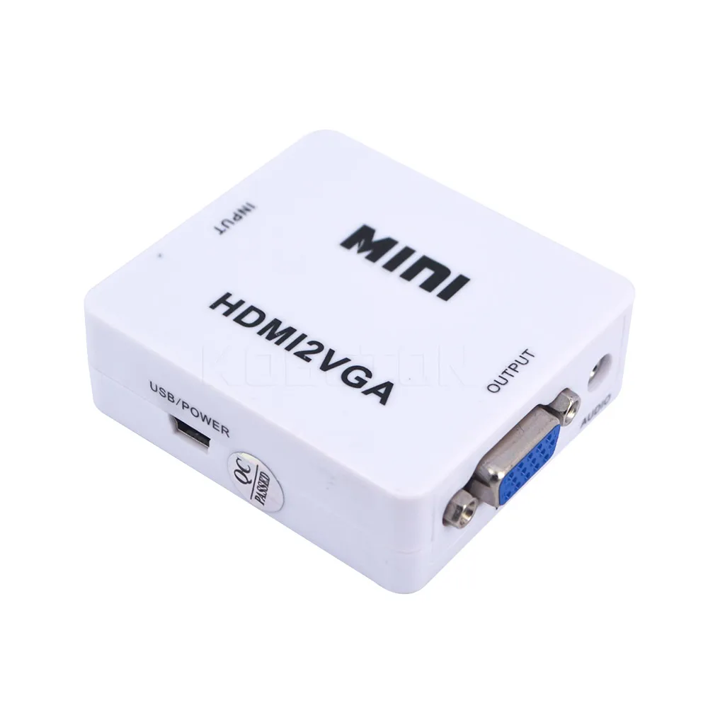 Kebidumei новейший мини 1080 P адаптер преобразователь разъем с Аудио HDMI совместимый VGA