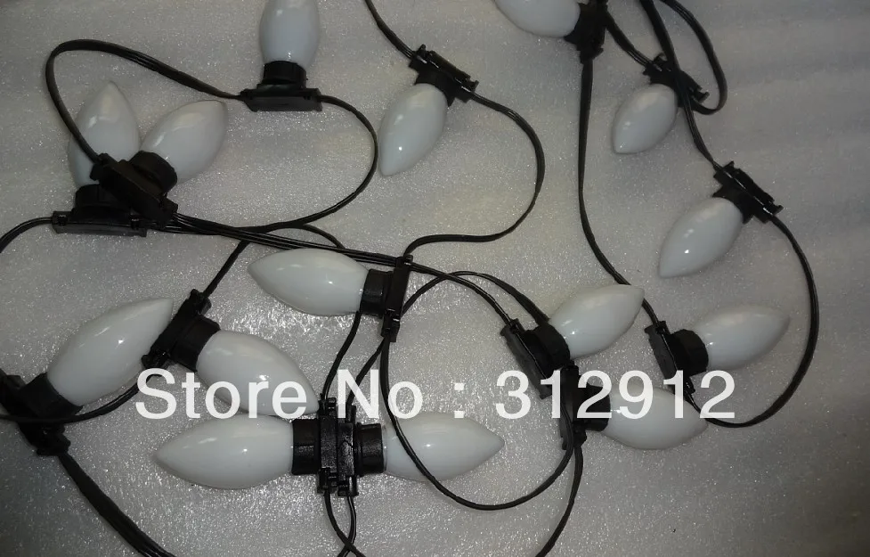 50 узлов DC12V WS2811 LED technicolor pixel водонепроницаемый полный цвет с гладкой крышкой milky