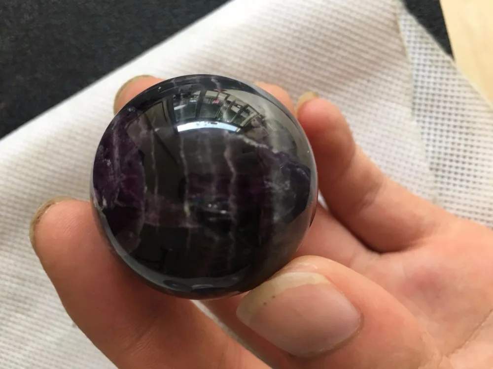 4 pieces a set of natural crystal balls lapis lazuli fluorite white green ghost stone | Дом и сад