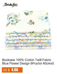 Booksew, новинка, 7 шт./лот, наборы красного цвета, хлопок, 50 см х 50 см, ткань для рукоделия, для вышивания, стеганая текстильная ткань, кукольная ткань