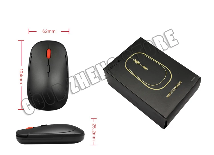 Lenovo F320 беспроводная мышь ультра-тонкие мини мыши мышь для ноутбука-черный