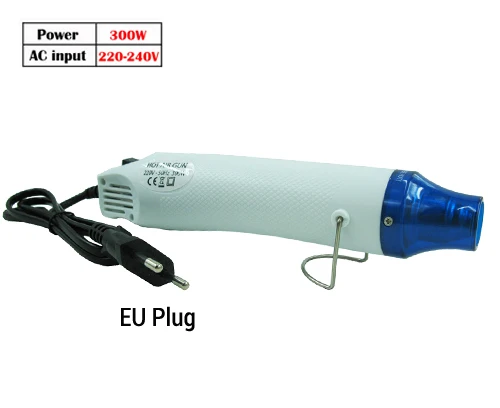 300W HeatGun-EU 220 В 300 Вт 700 Вт 1500 Вт 2000 Вт Тепловая пушка промышленная электрическая тепловая пушка комплект профессиональных тепловых пушек термоусадочная пленка воздуходувка нагреватель - Цвет: 300W HeatGun-EU