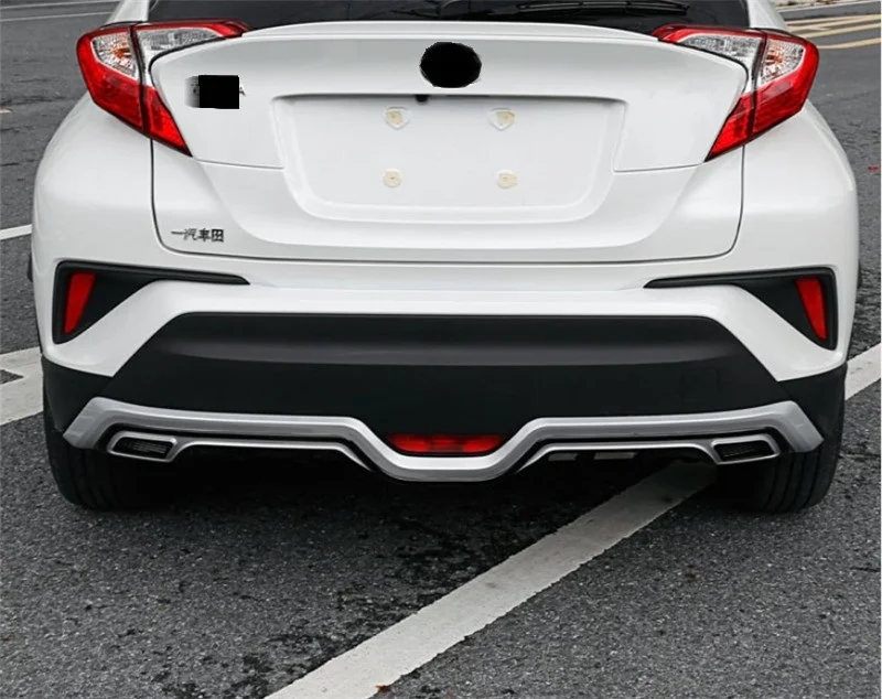 

For TOYOTA C-HR CHR 2016 2017 2018 2019 Rear Bumper Diffuser Guard skid plate High Quality Car Modification Accessories