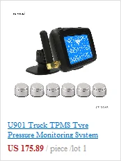 Цифровой беспроводной автомобильный TPMS бар PSI система контроля давления в шинах внутренняя и внешняя система датчика сигарет зарядное устройство ЖК-дисплей
