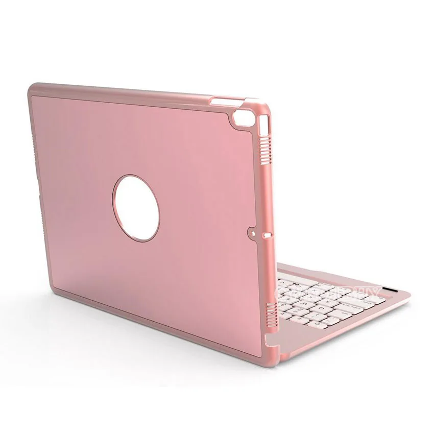 Клавиатура для iPad Air 10,5 iPad Pro 10,5 чехол с клавиатурой, 7 цветов, светильник с подсветкой, беспроводная bluetooth-клавиатура - Цвет: rose golden