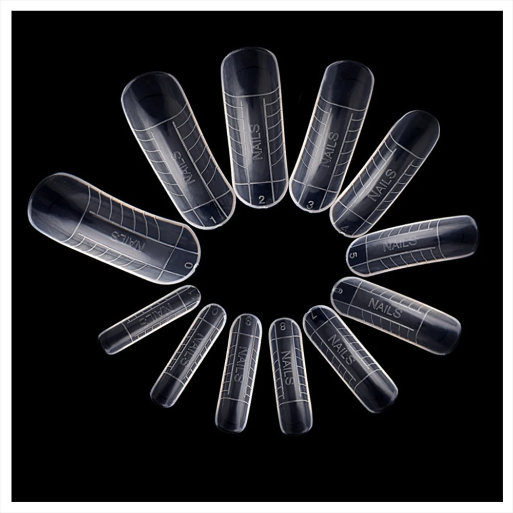 120 шт./компл. Профессиональные Накладные ногти Двойная система гвоздь для