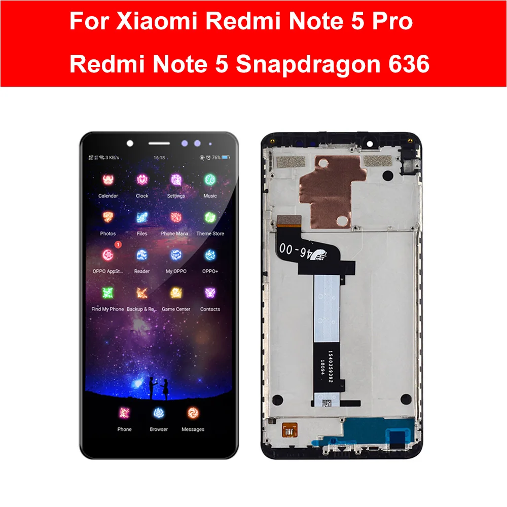 5 &quotLCD для Xiaomi Redmi Note Note5 LCD дисплей панель сенсорный экран Стекло в сборе с рамкой