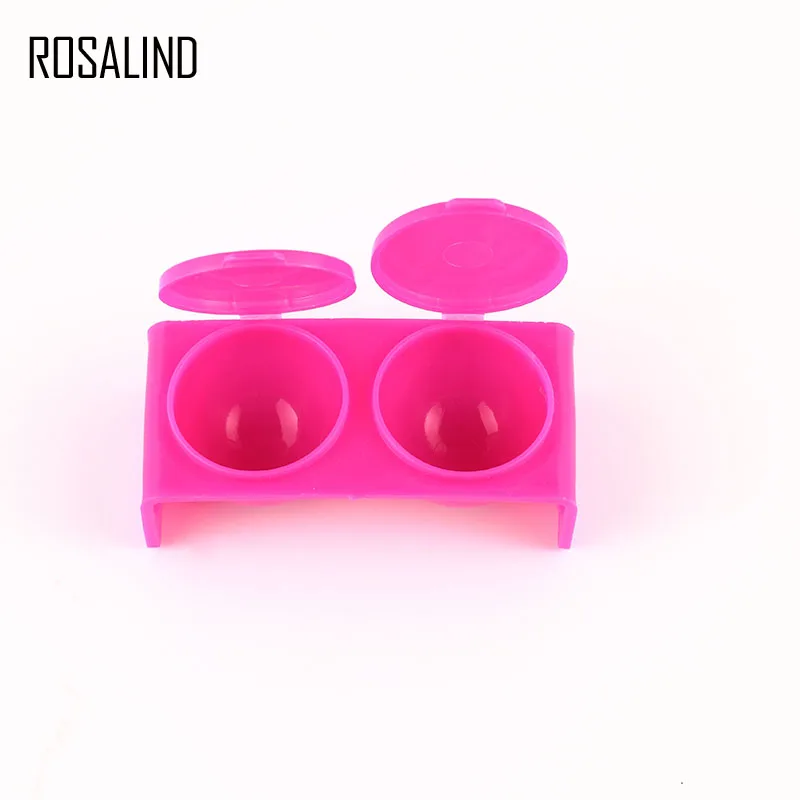 pink ROSALIND 1 шт. акриловая пудра блюдо пластиковая чаша чашка с крышкой Блеск акриловая пудра для ногтей ручка для мытья ногтей Инструменты для укладки - Цвет: pink