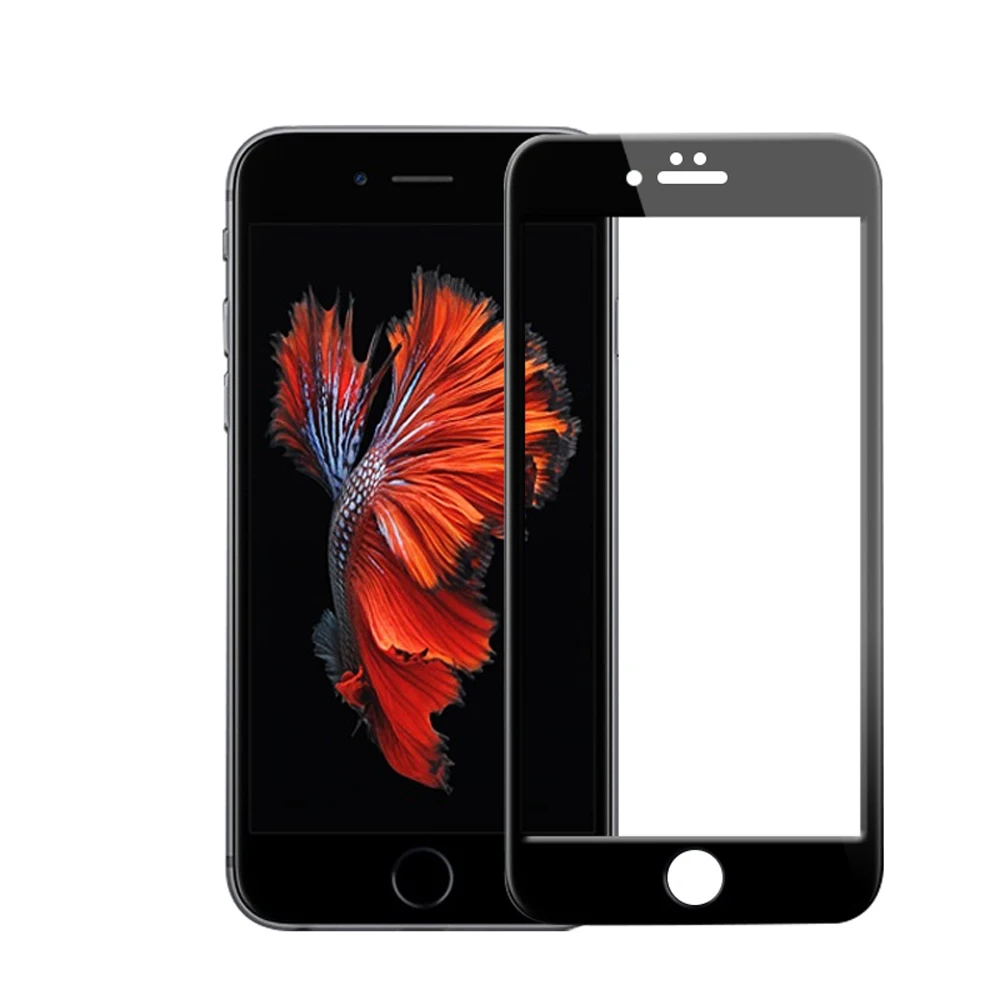 Защитное стекло LECAYEE (2 го поколения 3D) закаленное с полным покрытием для iPhone 7 6 6S