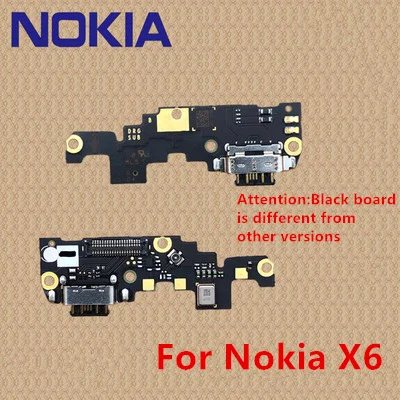 100% оригинальный для Nokia 6 зарядный порт печатная плата зарядная док-станция USB X7 X6 1