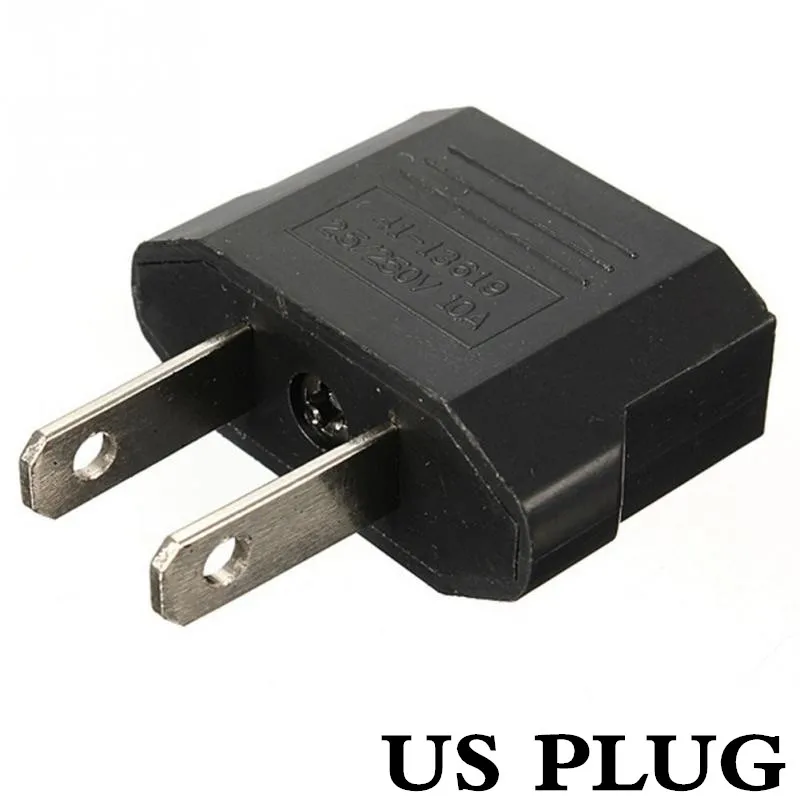 500pcs/lot European Euro EU Plug Adapter 2 Pin US Brazil Italy To Europe German Travel Power Type C Outlet Socket | Электроника