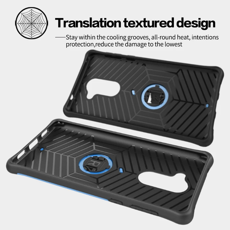 Thouport Case For Huawei Honor 6X / GR5 2017 Silicone Shockproof Rotate Kickstand back covers Mate 9 lite Cover |