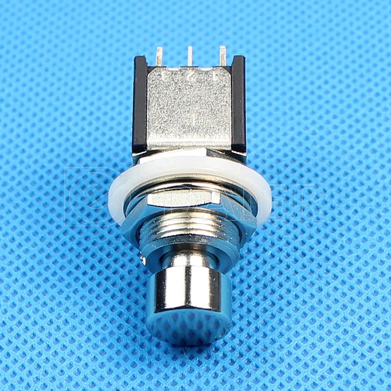 2 шт. PCB Lug мини черный цвет DPDT Блокировка ВКЛ/ВЫКЛ гитары Эффект Кнопка Stomp педаль