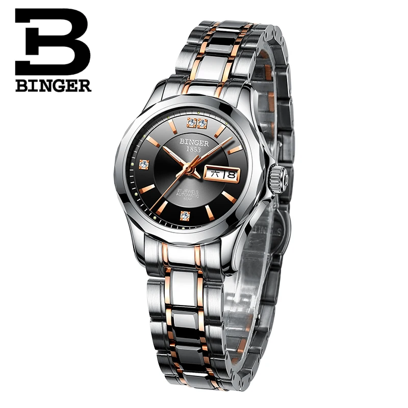 Новые часы Бингер женские роскошные брендовые японские автоматические