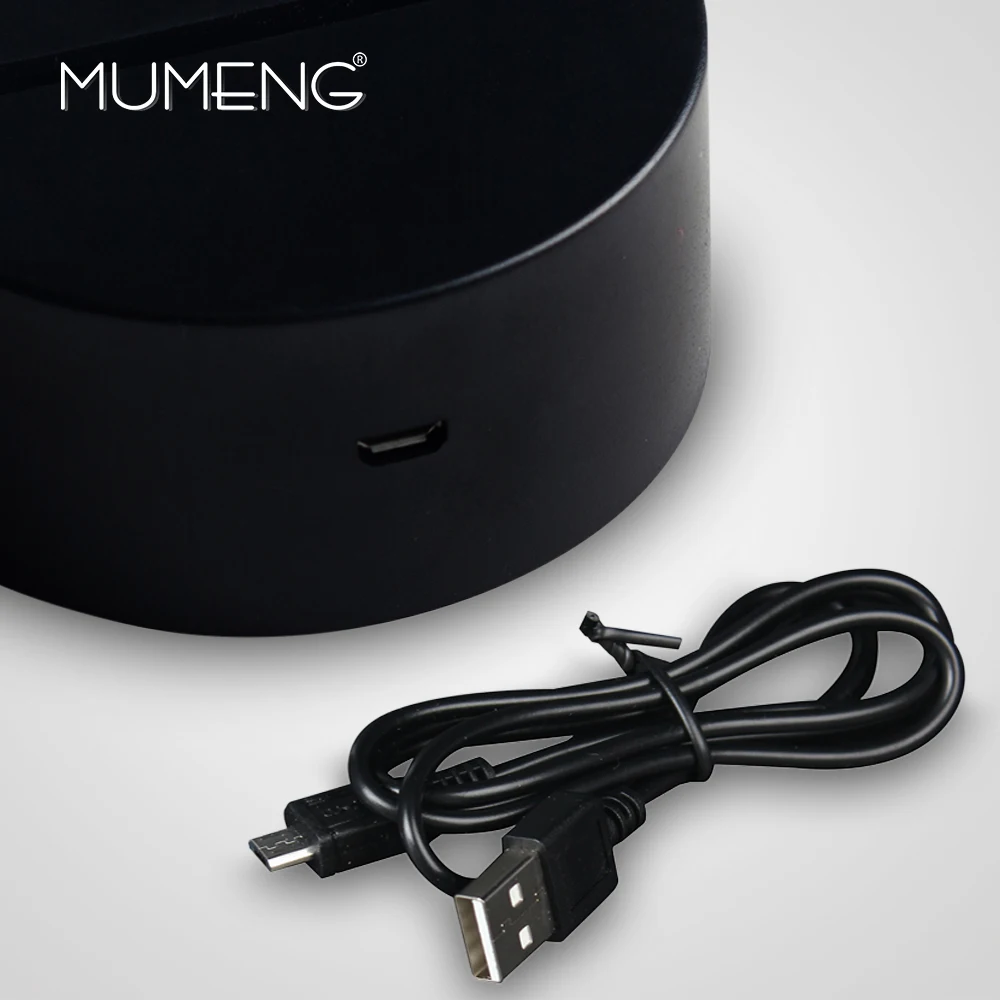 MUMENG Modern Intelligent Vessel Shape 3D Night Light LED Fashio Seven Color Lighting Gradient Colorful Desk Lamp Creative Gifts | Освещение