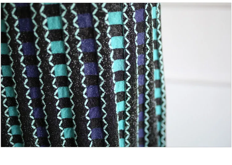 Женское винтажное плиссированное платье свитер вязаное Элегантное Длинное