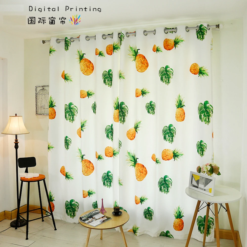 

Personal Tailor 2x Window Draperies Living Room Curtain Window Dressing Tulle 200x260cm Pineapple