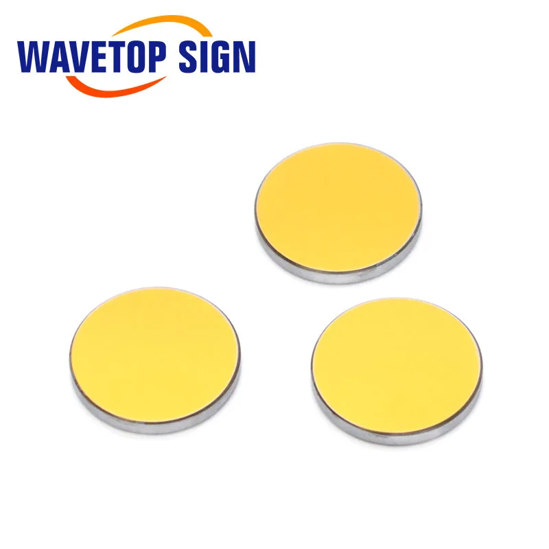 WaveTopSign Si отражающее зеркало Dia.20 25 30 38,1 мм 3 шт. позолоченный кремний для CO2 лазерной гравировки резки