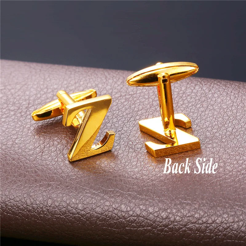 Запонки пуговицы с буквами Z для мужчин высококачественные золотистые