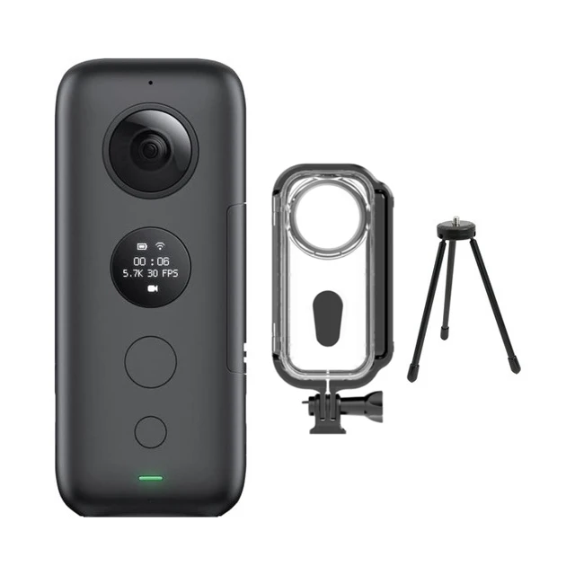 Insta360 ONE X Спортивная Экшн-камера Камера с предприятие чехол& Батарея Зарядное устройство 5,7 K видео очки виртуальной реальности VR Insta 360 панорамный Камера 18MP фото - Цветной: Bundle 1