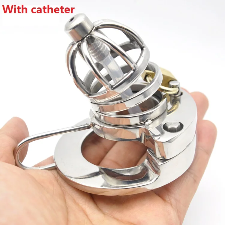 Последняя средней Размеры тяжелый мужской Нержавеющая сталь петух клетка с