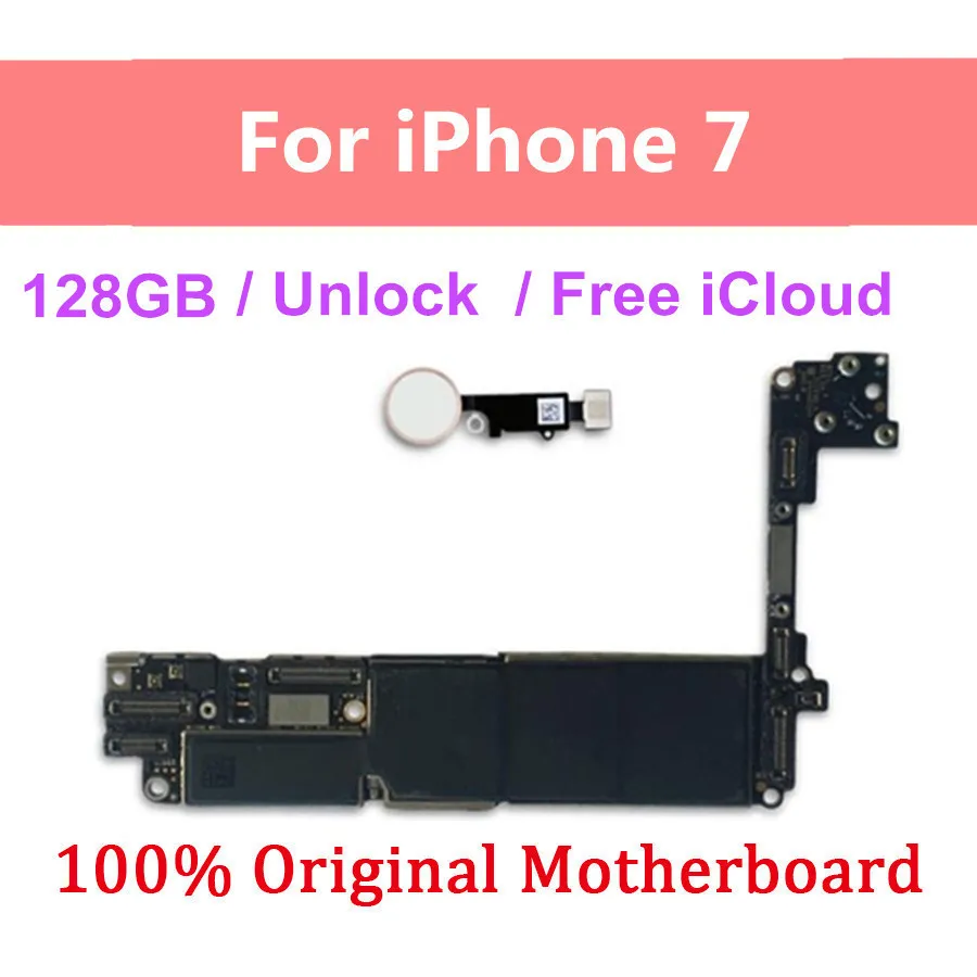 Оригинальная разблокированная материнская плата для iPhone 7 с/без Touch ID с чипами