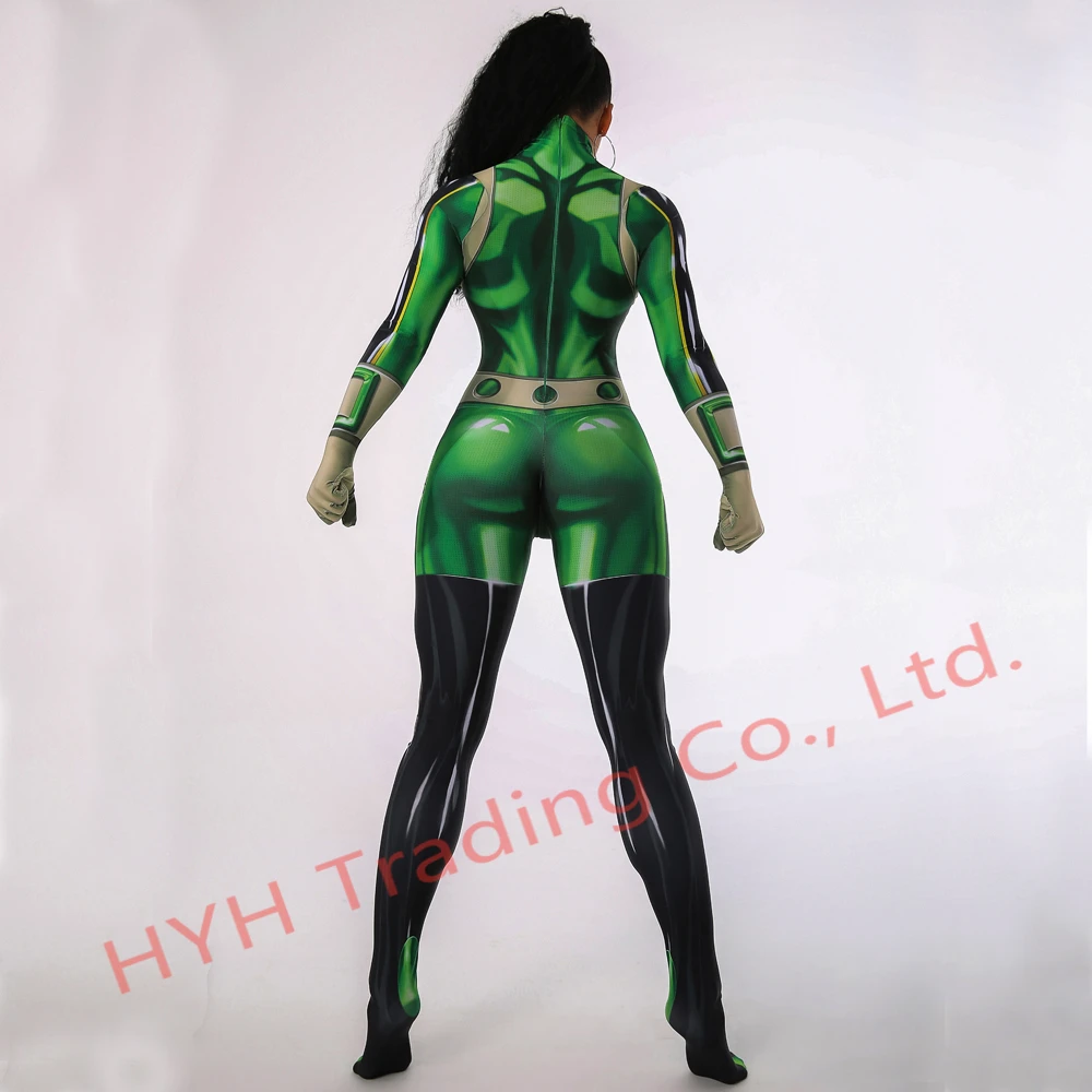 Костюм для косплея Ainiel My Hero academic Froppy Tsuyu Asui костюм зентай из спандекса женские