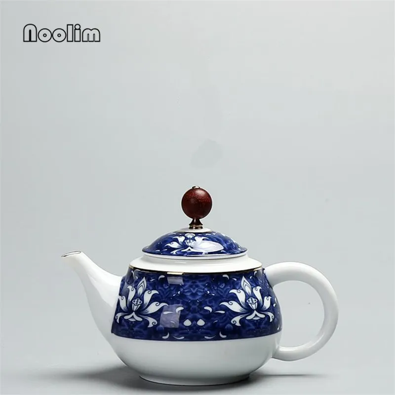Чайный сервиз сине-белая золотая линия керамика Celadon Zisha Arts Tay китайский