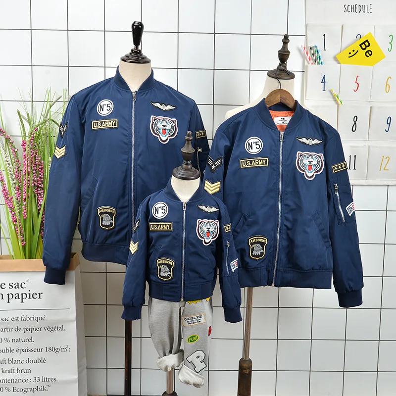 Новинка 2018 наряды пилота для мамы и ребенка одежда дочки куртки свитер