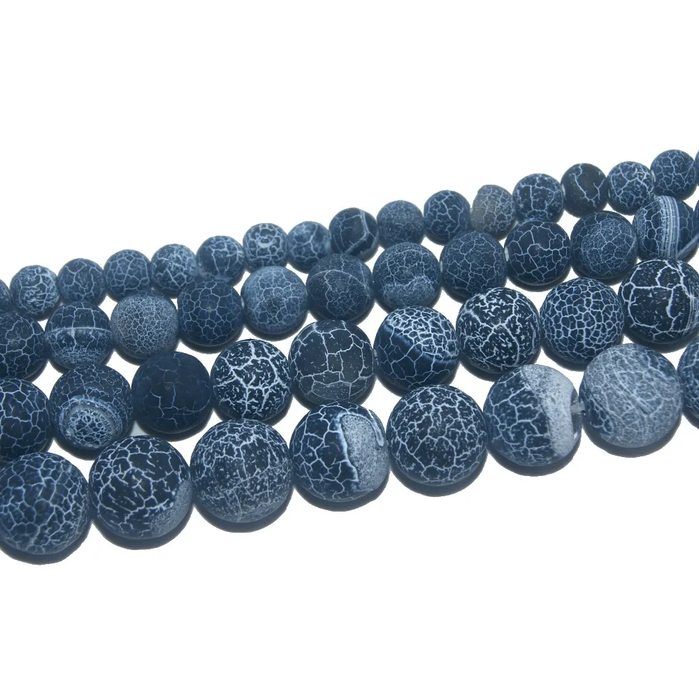 Оптовая продажа натуральный синий выветривающийся круглый камень 6 8 10 12 мм выбор