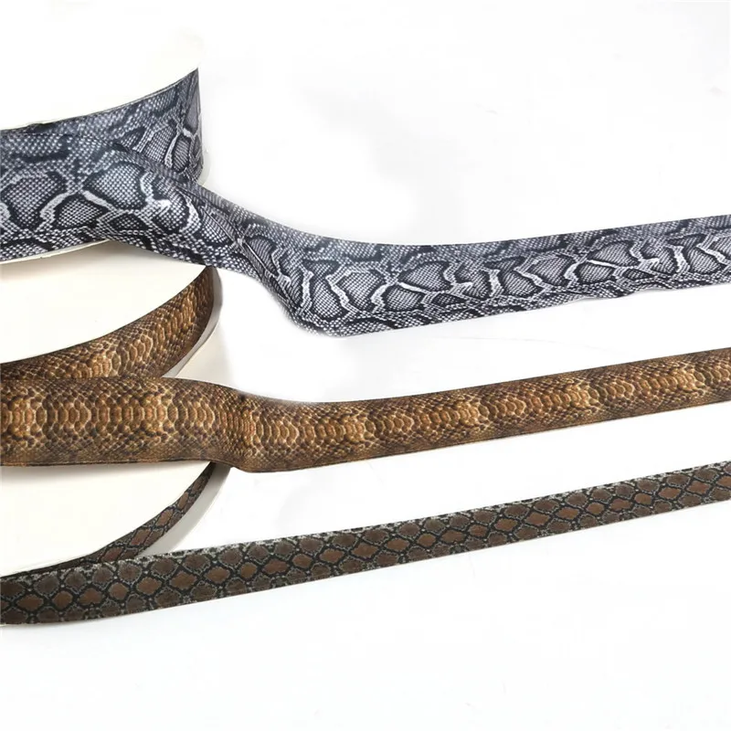 2 ярда вечерние ленты из хлопка с принтом змеиной кожи и леопардовым для